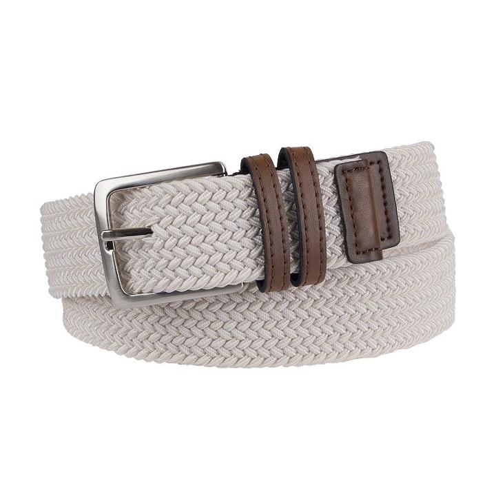 Men's Dockers Braided Stretch Belt, Size: Large, White Oth