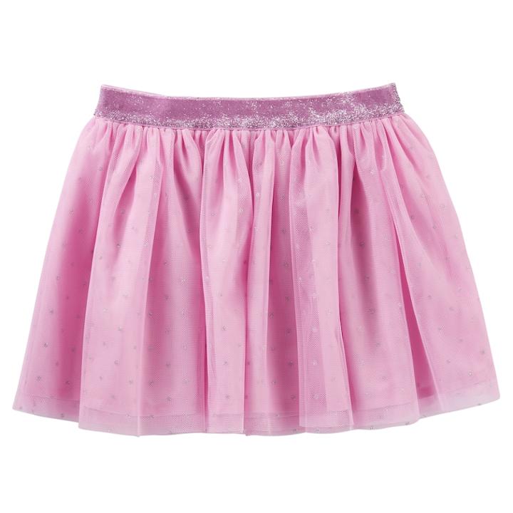Girls 4-12 Oshkosh B'gosh Tulle Glitter Skirt, Size: 7, Pink