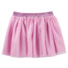 Girls 4-12 Oshkosh B'gosh Tulle Glitter Skirt, Size: 7, Pink