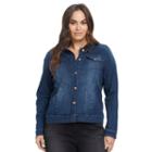 Plus Size Gloria Vanderbilt Ellie Denim Jacket, Women's, Size: 2xl, Brt Blue