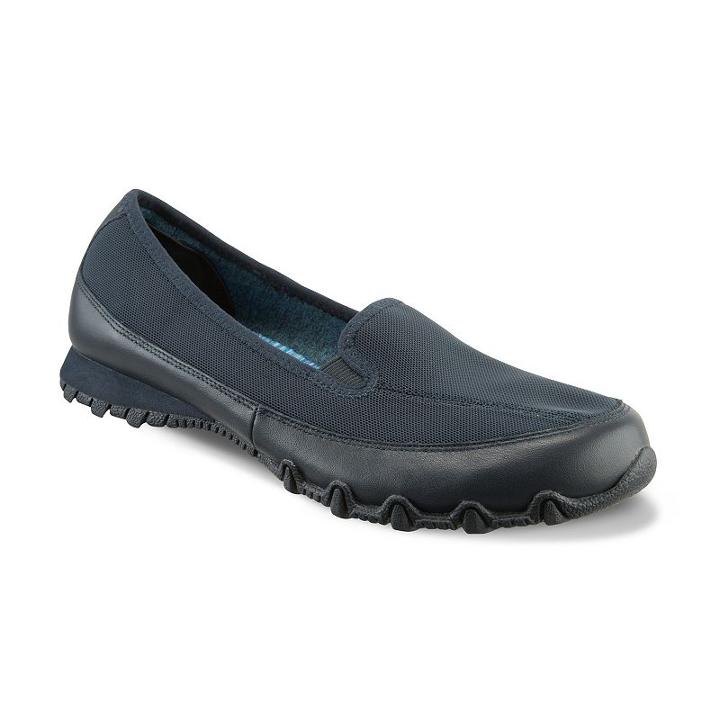 Skechers Relaxed Fit Bikers Split Decision Women's Slip-on Shoes, Size: 7, Blue (navy)