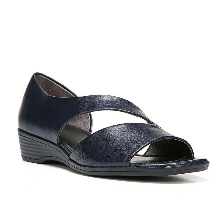 Lifestride Magda Women's Cutout Sandals, Size: 7 Wide, Blue (navy)