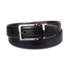 Men's Croft & Barrow&reg; Leather Reversible Dress Belt, Size: Medium, Grey (charcoal)