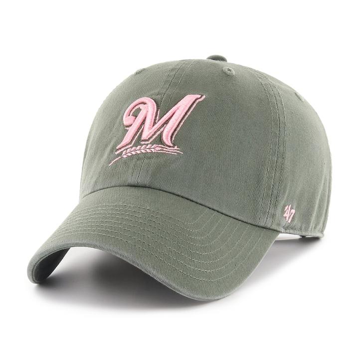 Adult '47 Brand Milwaukee Brewers Clean Up Hat, Women's, Green