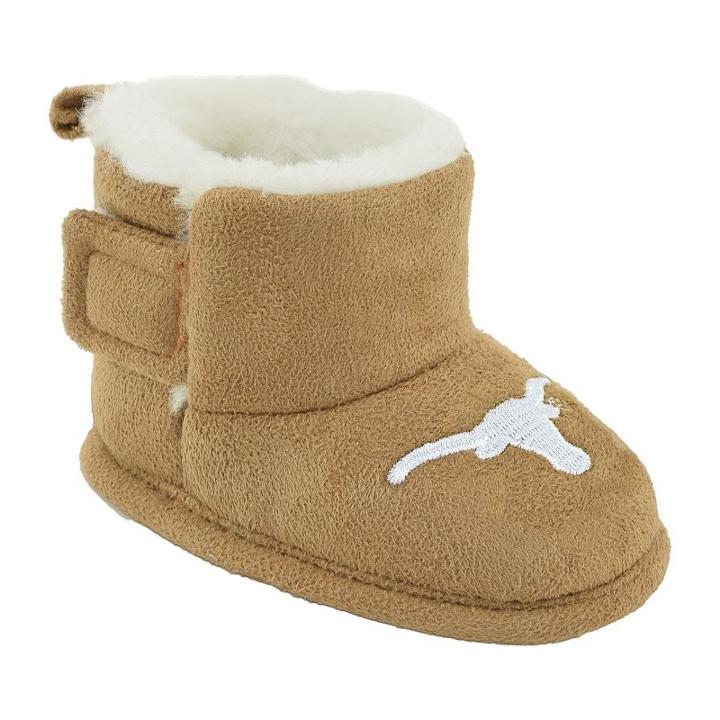Baby Texas Longhorns Booties, Infant Unisex, Size: 0-3 Months, Brown