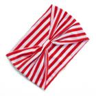 Red Striped Stretch Headband, Women's, Multicolor