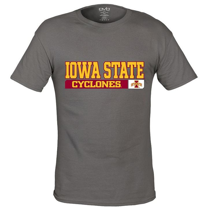 Men's Iowa State Cyclones Complex Tee, Size: Xxl, Grey (charcoal)