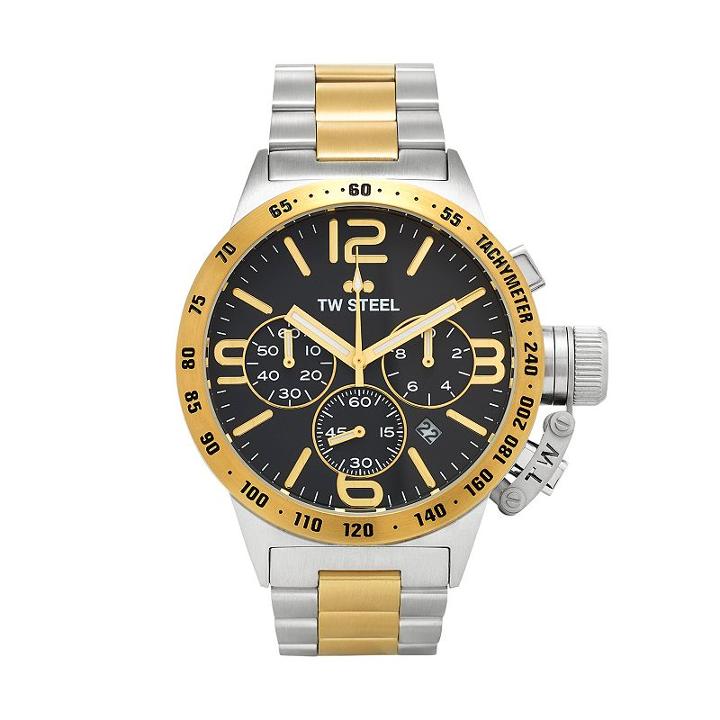 Tw Steel Men's Canteen Two Tone Stainless Steel Chronograph Watch - Cb43, Multicolor