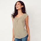 Women's Lc Lauren Conrad Love, Lauren Pleated Top, Size: Xl, Purple