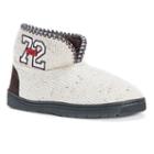 Muk Luks Men's Mark Bootie Slippers, Size: Large, Brown
