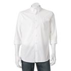 Men's Sonoma Goods For Life&trade; Flexwear Modern-fit Stretch 1-pocket Button-down Shirt, Size: Medium, White