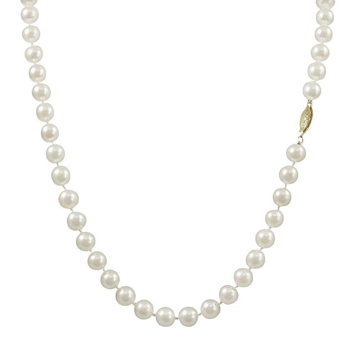 14k Gold Akoya Cultured Pearl Necklace, Women's, Size: 30