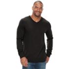 Big & Tall Sonoma Goods For Life&trade; Classic-fit Coolmax V-neck Sweater, Men's, Size: 3xl Tall, Dark Brown