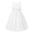 Girls 7-16 & Plus Size American Princess Classic Beaded Flower Waist Dress Set, Girl's, Size: 6x, White