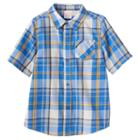 Boys 4-10 Jumping Beans&reg; Plaid Button-down Shirt, Boy's, Size: 7x, Med Blue