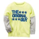 Boys 4-8 Carter's The Original Guy Mock-layer Tee, Boy's, Size: 6, Yellow