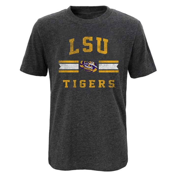 Boys 4-18 Lsu Tigers Player Pride Tee, Size: 6-7, Grey