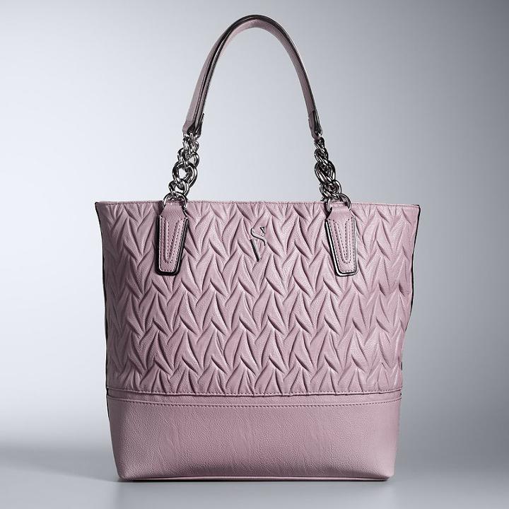 Simply Vera Vera Wang Catherine Tote, Women's, Lt Purple