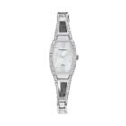 Armitron Women's Barrel Watch - 75/3531mpsv, Size: Small, White