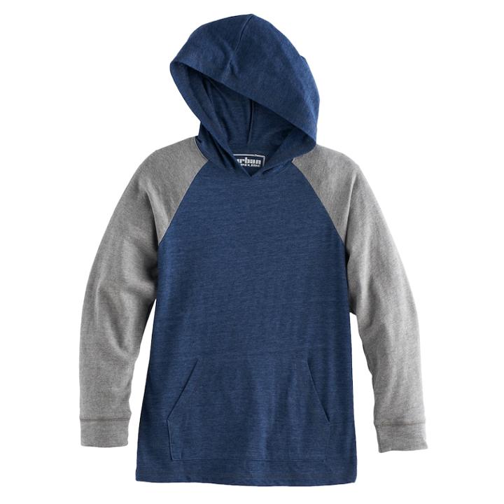 Boys 8-20 Urban Pipeline Raglan Hoodie, Size: Large, Blue