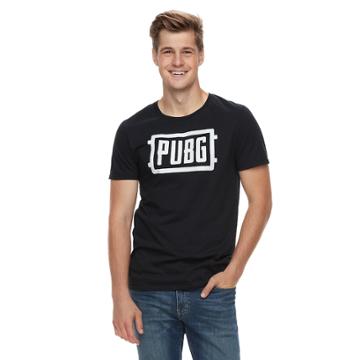 Men's Pubg Logo Tee, Size: Xl, Black