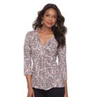 Women's Dana Buchman Release-pleat Top, Size: Large, Black