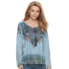 Women's World Unity Tassel Top, Size: Xl, Blue Other