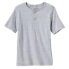 Boys 4-10 Jumping Beans&reg; Slubbed Henley, Boy's, Size: 5, Light Grey
