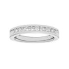 14k White Gold 3/4 Carat T.w. Diamond Anniversary Ring, Women's, Size: 5