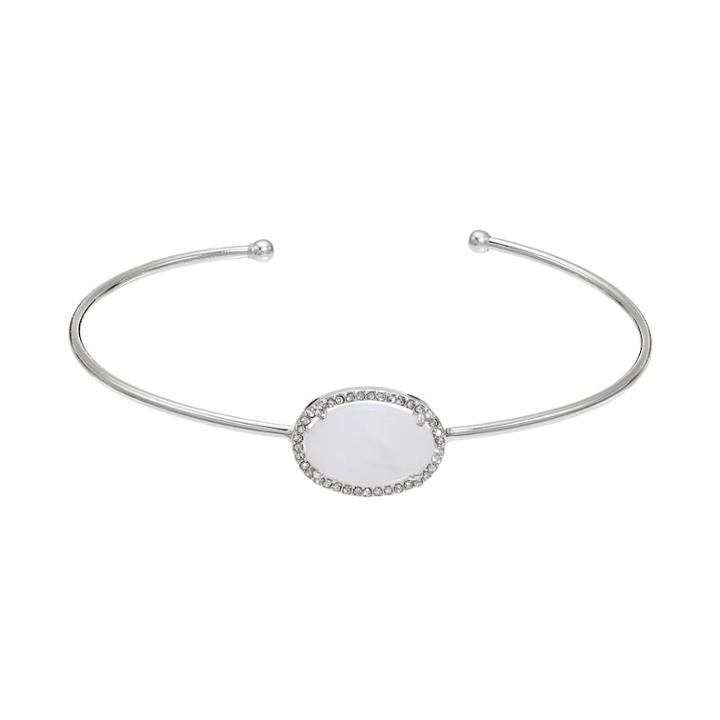 Lc Lauren Conrad Mother Of Pearl Cuff Bracelet, Women's, White