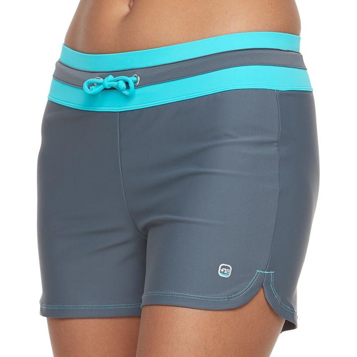 Women's Free Country Swim Shorts, Size: Small, Grey Other