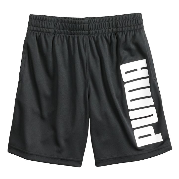 Boys 4-7 Puma Logo Shorts, Size: 4, Black
