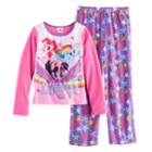 Girls 4-8 My Little Pony Rainbow Dash, Pinkie Pie & Twilight Sparkle Hello Adventure Tee & Bottoms Pajama Set, Size: 6, Pink