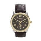 U.s. Polo Assn. Men's Leather Watch - Usc50000, Size: Large, Brown