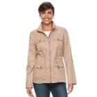 Women's Croft & Barrow&reg; 4-pocket Utility Jacket, Size: Xxl, Med Grey