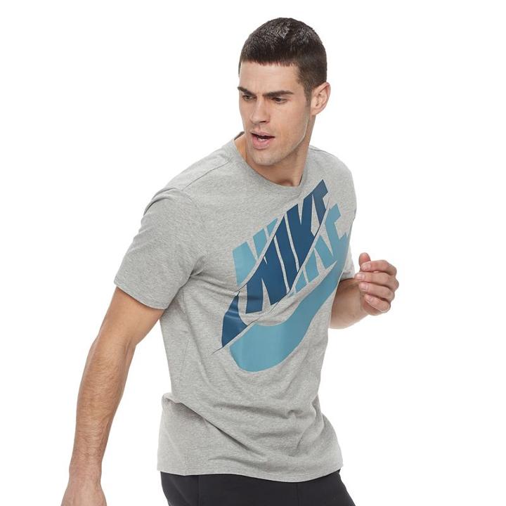 Men's Nike Qt Tee, Size: Large, Grey Other