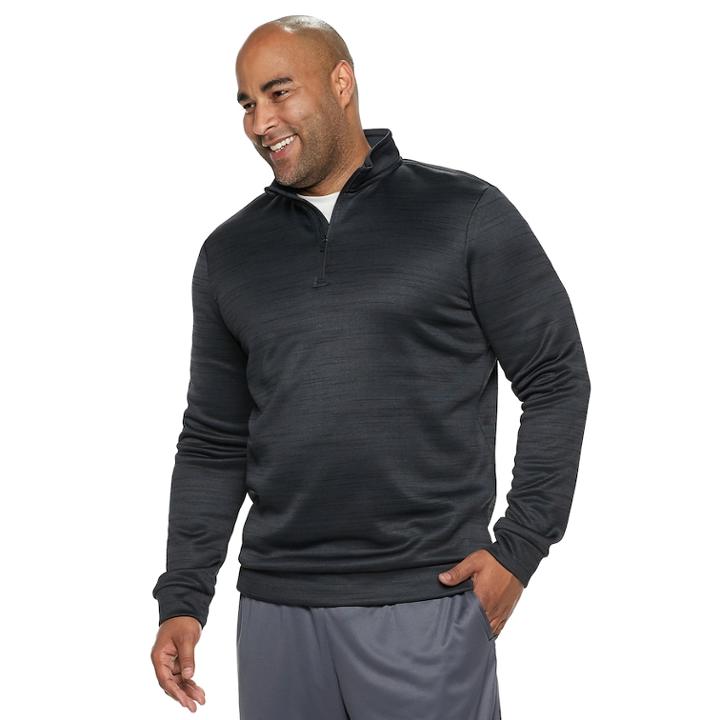 Big & Tall Tek Gear&reg; Regular-fit Performance Fleece Quarter-zip Pullover, Men's, Size: Xl Tall, Oxford