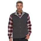 Men's Croft & Barrow&reg; Outdoor Quilted Vest, Size: Xl, Dark Grey