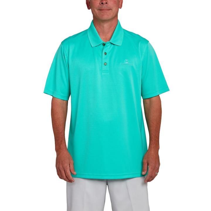 Men's Pebble Beach Classic-fit Textured Performance Golf Polo, Size: Small, Blue