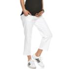 Maternity A:glow Lounge Capris, Women's, Size: L-mat, White