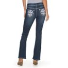Women's Apt. 9&reg; Embellished Bootcut Jeans, Size: 0 T/l, Black