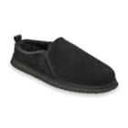 Men's Dearfoams Suede Clog Slippers, Size: Medium (9), Black