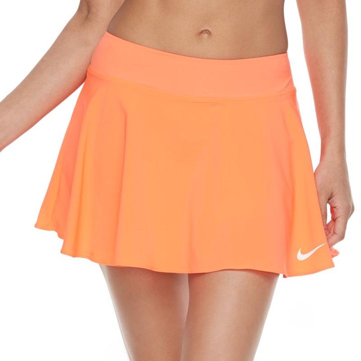 Women's Nike Court Dri-fit Tennis Skirt, Size: Large, Orange Oth