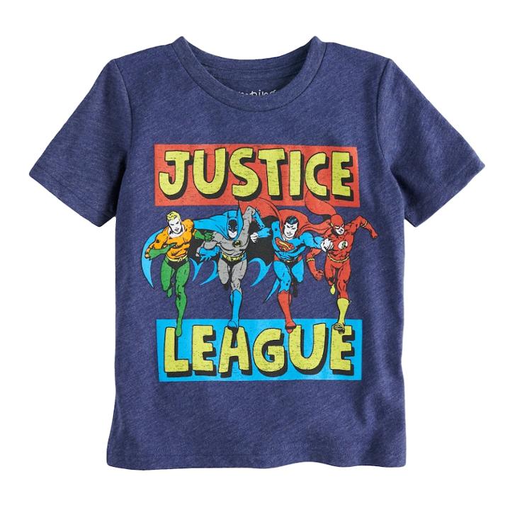 Toddler Boy Jumping Beans&reg; Justice League Graphic Tee, Size: 4t, Blue (navy)
