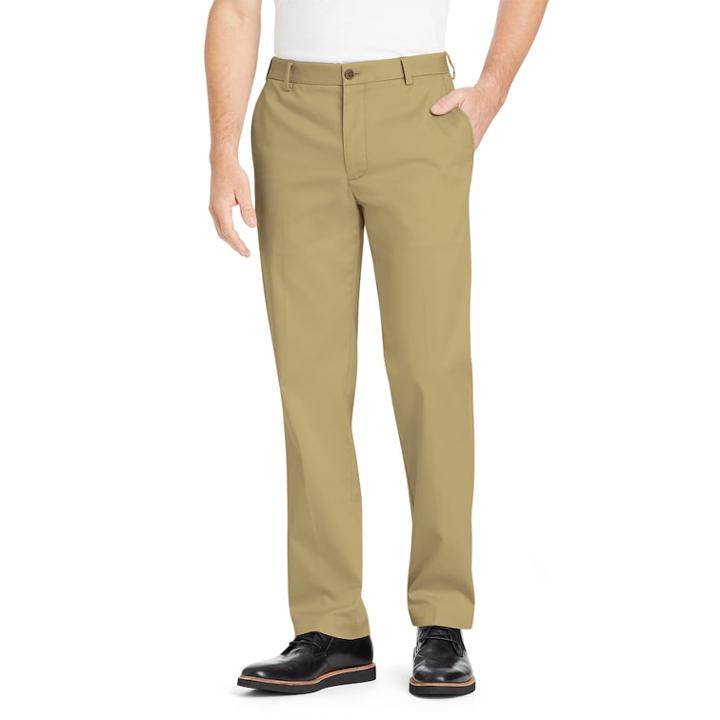 Men's Van Heusen Air Chino Straight-fit Dress Pants, Size: 32x29, Lt Beige