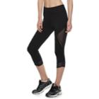 Women's Fila Sport&reg; Mesh Trim High-waisted Capri Leggings, Size: Xs, Black