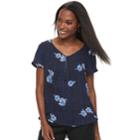 Women's Apt. 9&reg; Strappy Zipper Accent Top, Size: Xl, Med Blue