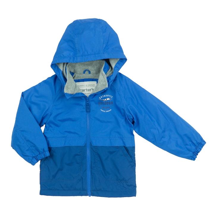 Boys 4-7 Carter's Colorblock Lined Midweight Jacket, Size: 5-6, Blue