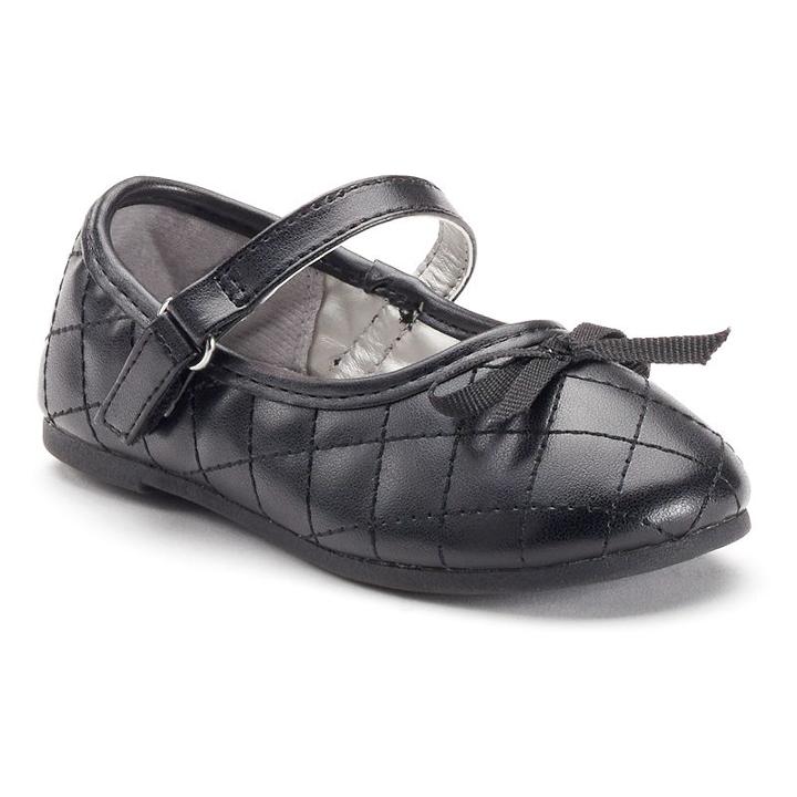 Jumping Beans&reg; Toddler Girls' Quilted Mary Jane Shoes, Girl's, Size: 7 T, Black