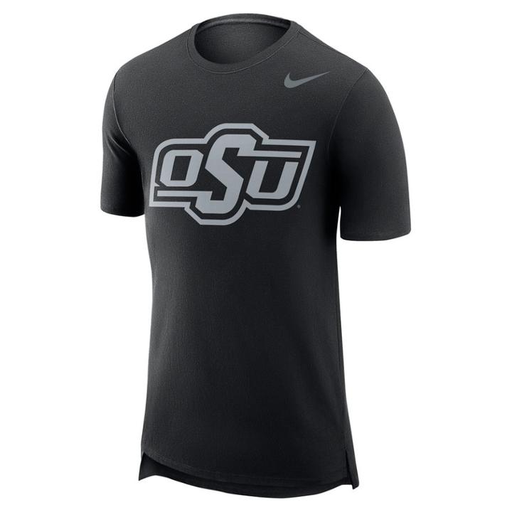 Men's Nike Oklahoma State Cowboys Enzyme Droptail Tee, Size: Xl, Black